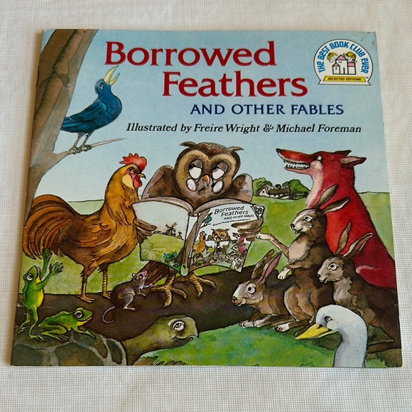 *Vintage* Borrowed Feathers And Other Fables Children's Book - Picture 1 of 9